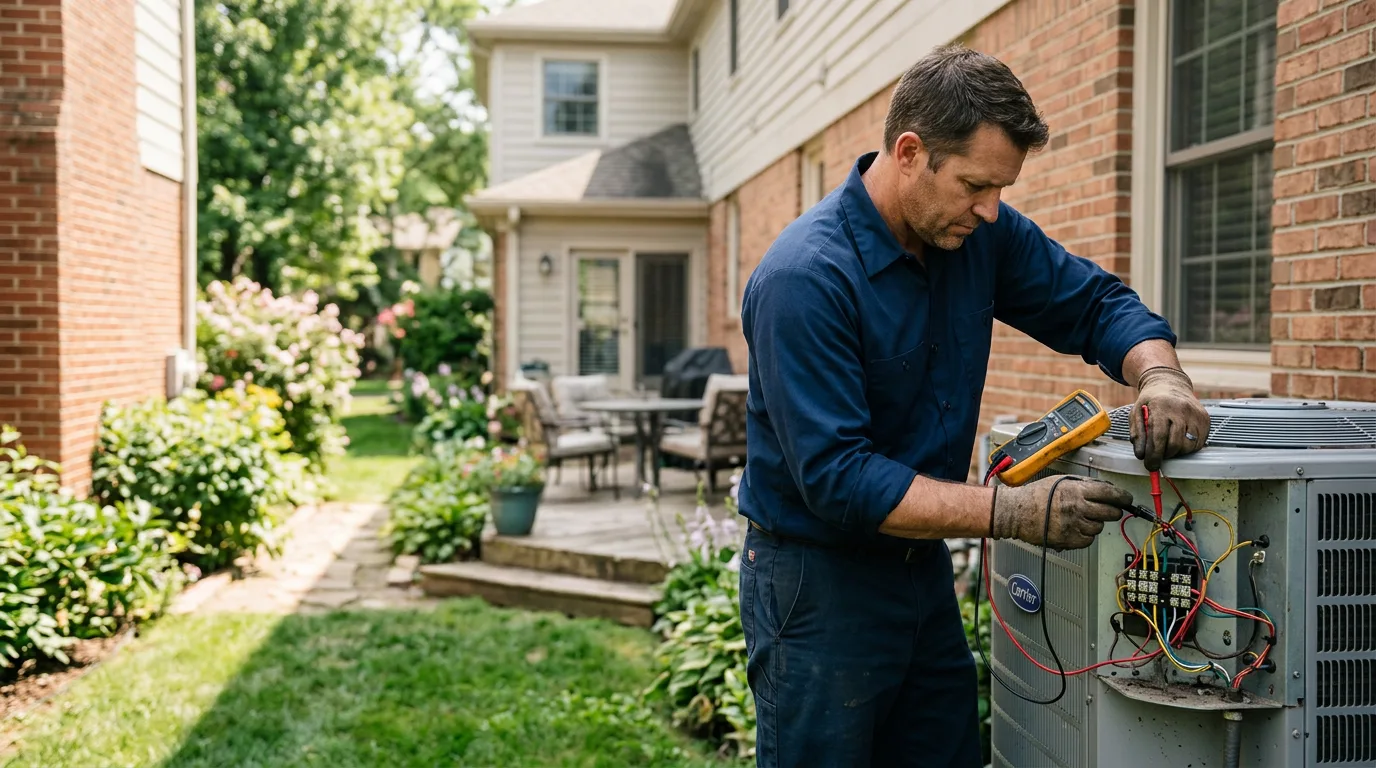 HVAC technician working near Dillsburg, PA